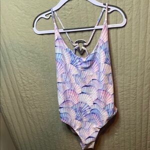 Pastel Seashell Pattern Swimsuit